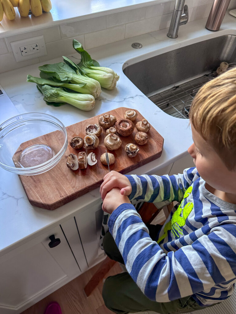 birch recipe prep My Little Blue Apron Helper