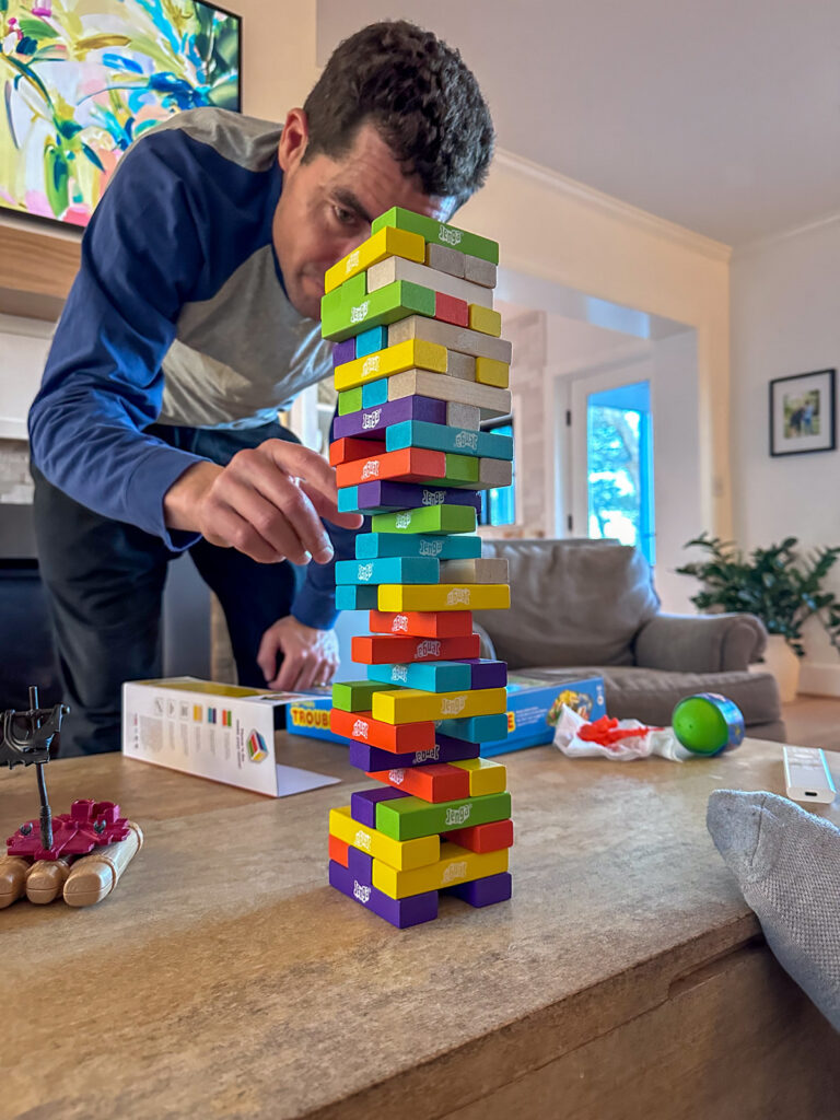 Jenga colored version Jenga colored version dice