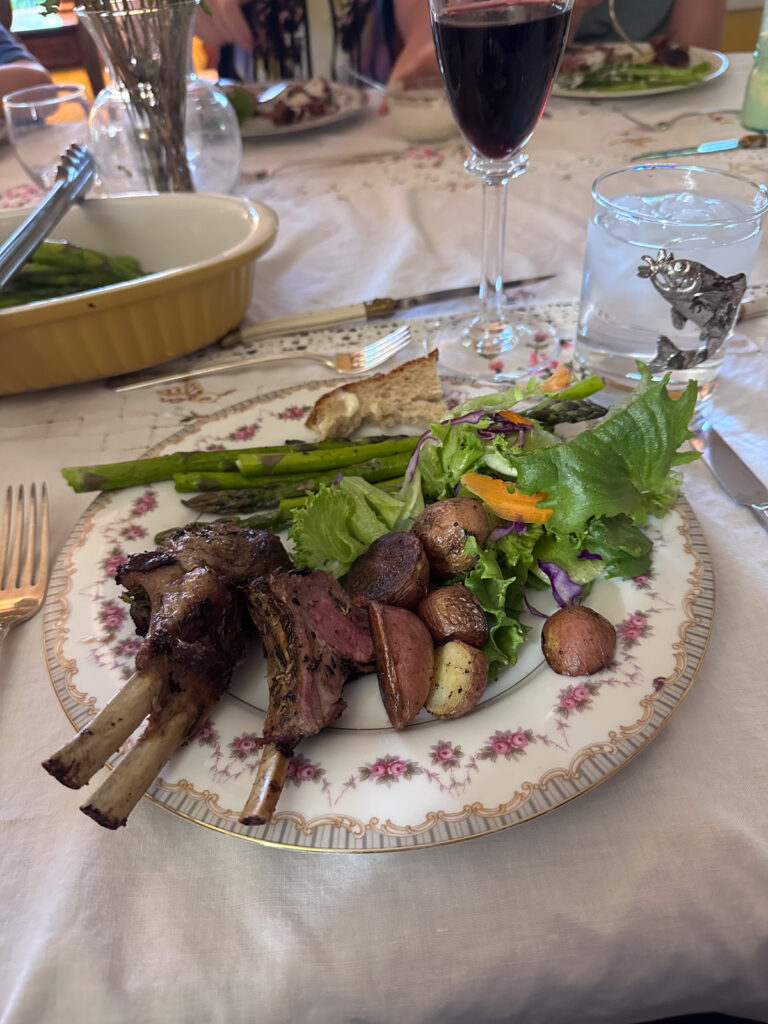 grilled lamb with potatoes grilled lamb with potatoes | Family Spring Frolicking