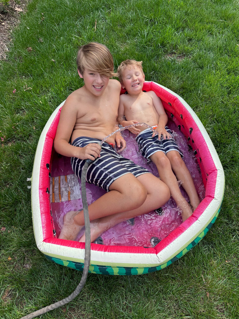 kids outdoor pool Family Spring Frolicking
