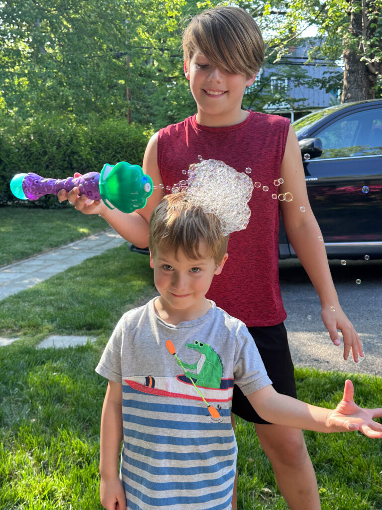 bubble hat Family Spring Frolicking