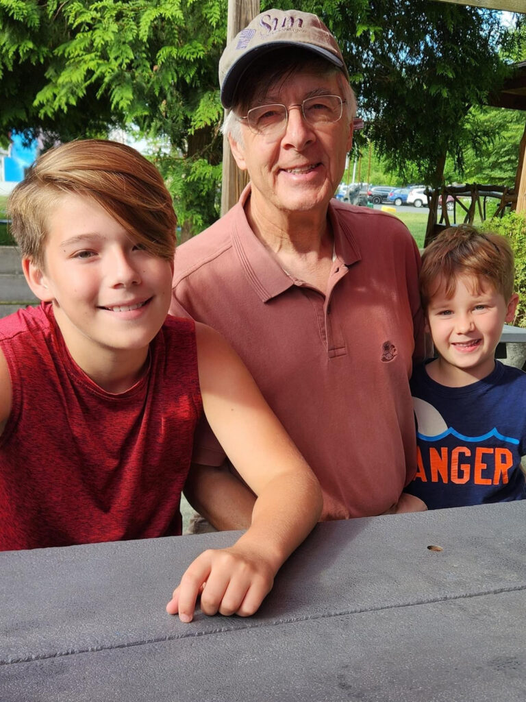 Brazos with grandpa Brazos with grandpa