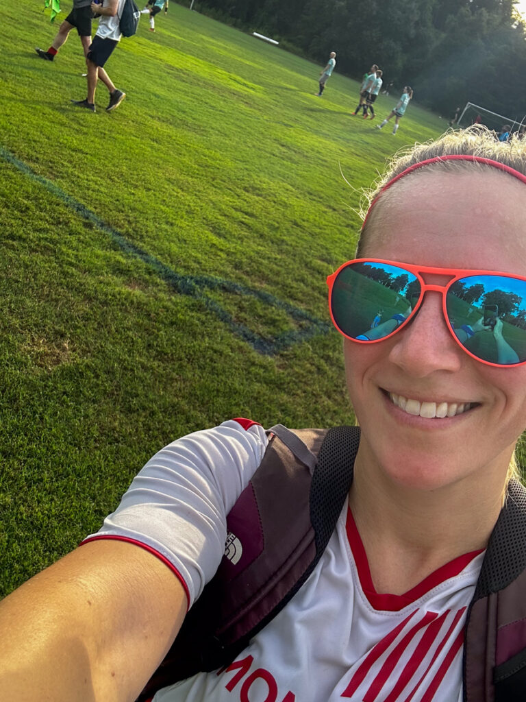 Kath Eats Blogger Kath Younger shares their Virginia Theater Festival + KERF Vacay - in photo: woman in a soccer field Kath Eats Blogger Kath Younger shares their Virginia Theater Festival + KERF Vacay - in photo: woman in a soccer field