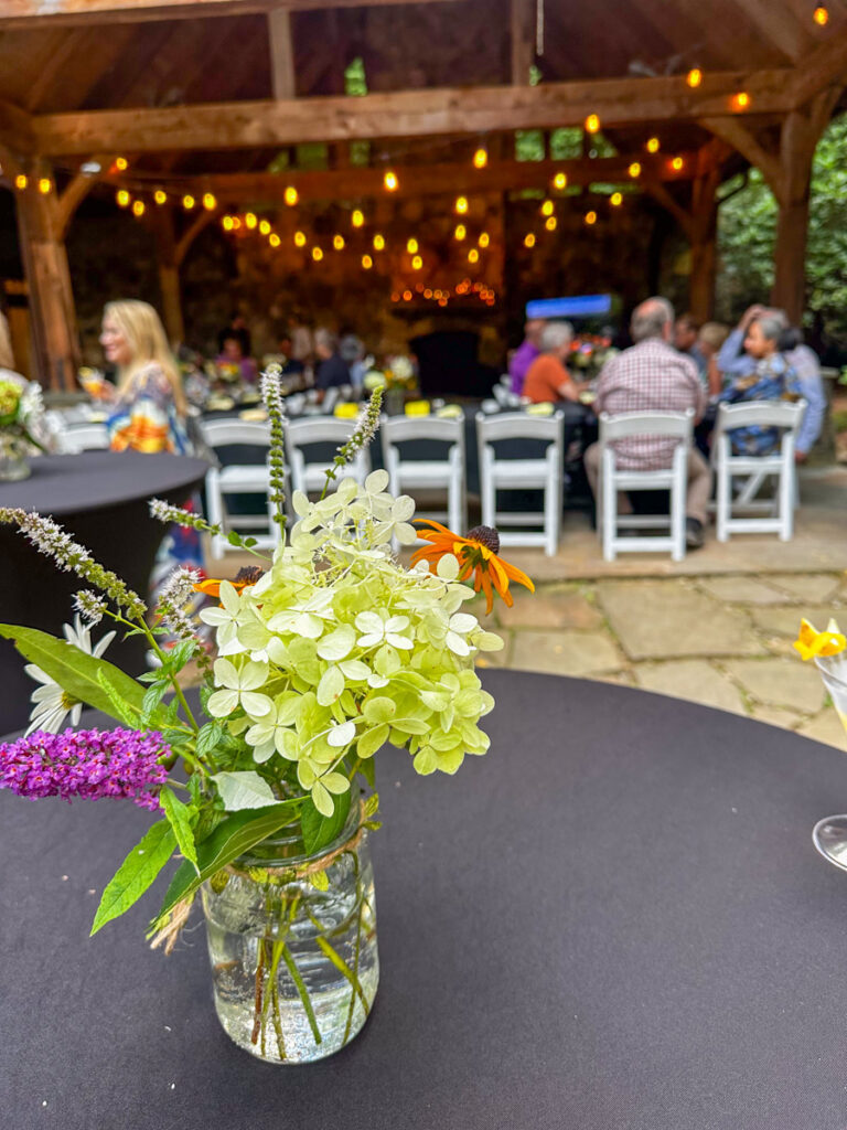 Kath Eats Blogger Kath Younger shares Hive To Table Dinner experience: in photo: flowers on a table