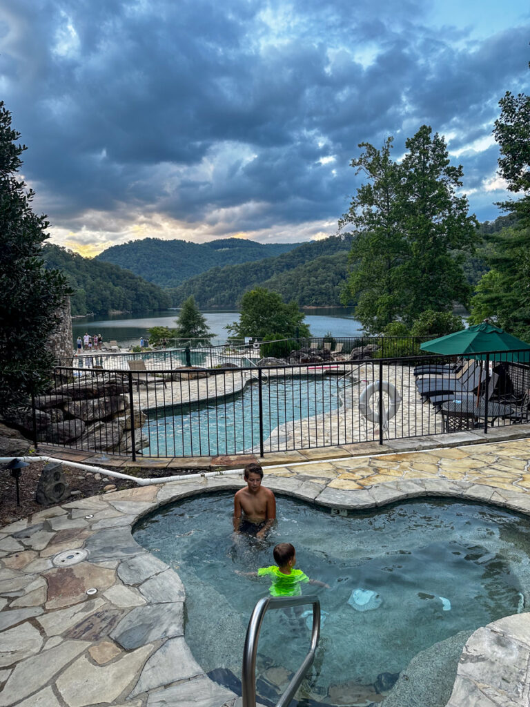 Kath Eats Blogger Kath Younger shares their Bear Lake Reserve vacation: in photo: two kids in a pool Kath Eats Blogger Kath Younger shares their Bear Lake Reserve vacation: in photo: two kids in a pool