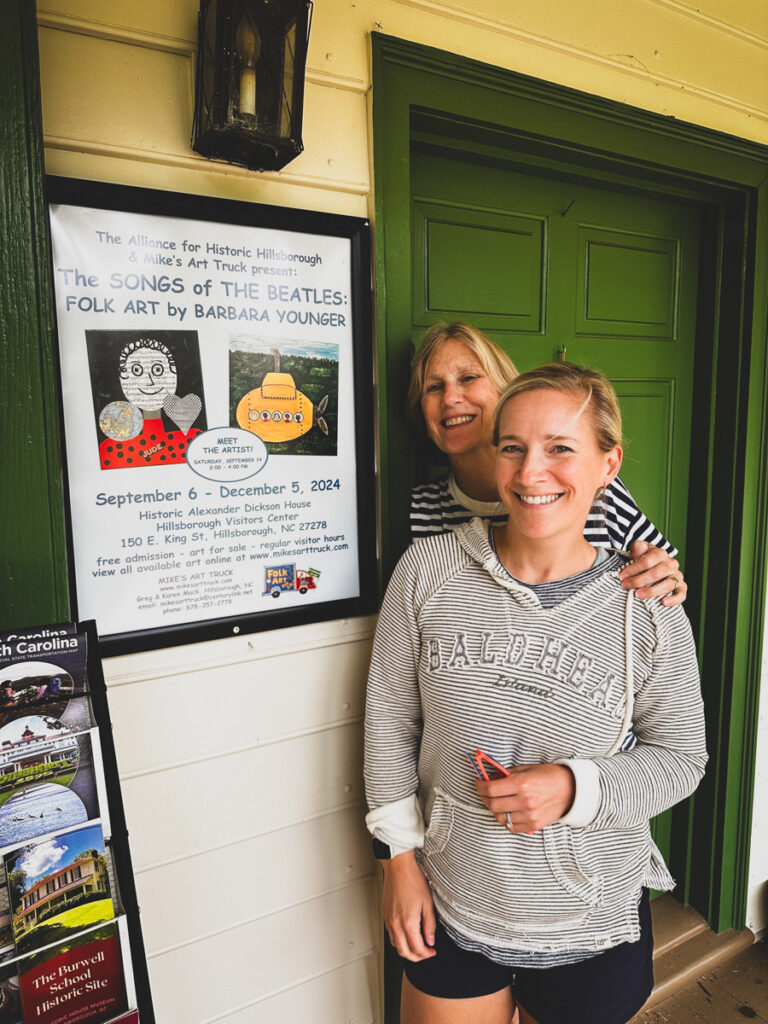 Kath Eats Blogger Kath Younger shares new finds for fall: in photo: two women taking a picture near the Songs of The Beatles show poster Kath Eats Blogger Kath Younger shares new finds for fall: in photo: two women taking a picture near the Songs of The Beatles show poster