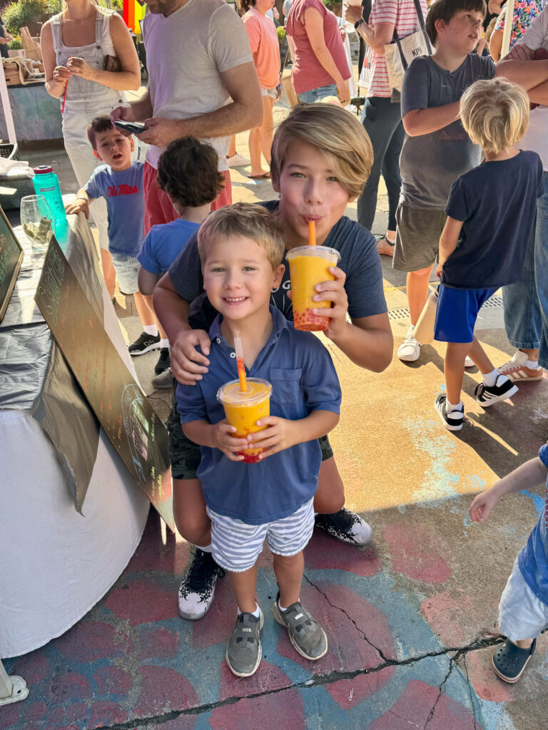 Kath Eats Blogger Kath Younger shares Summerween photos - kids drinking summer treats Kath Eats Blogger Kath Younger shares Summerween photos - kids drinking summer treats