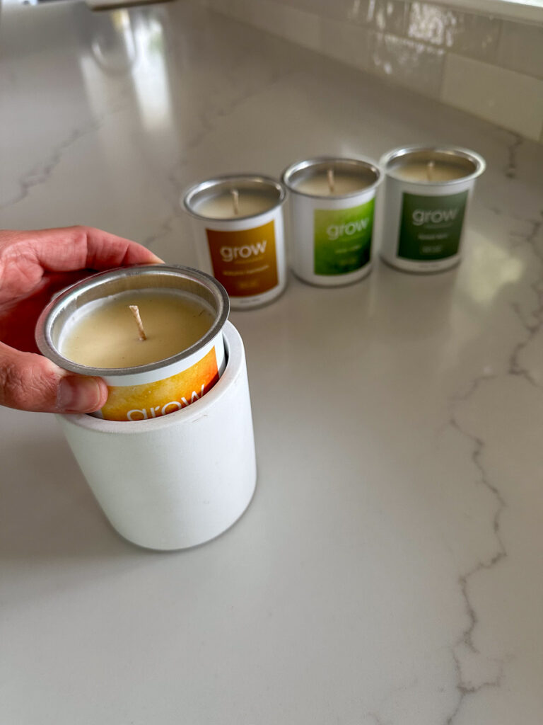 Grow Fragrance fall candles different scents of Grow Fragrance candles