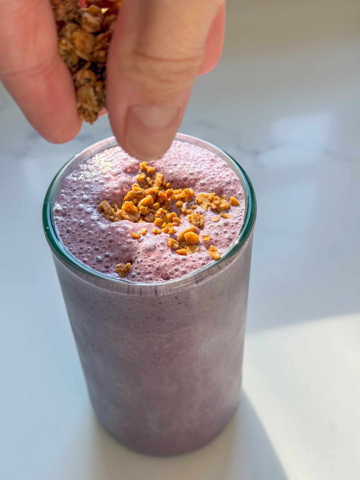 Top with granola Top with granola
