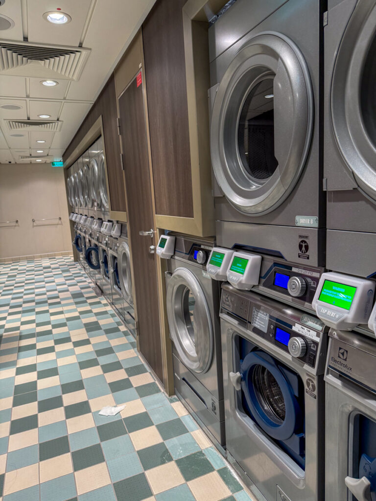 Disney Wish Laundry area Disney Wish Laundry area