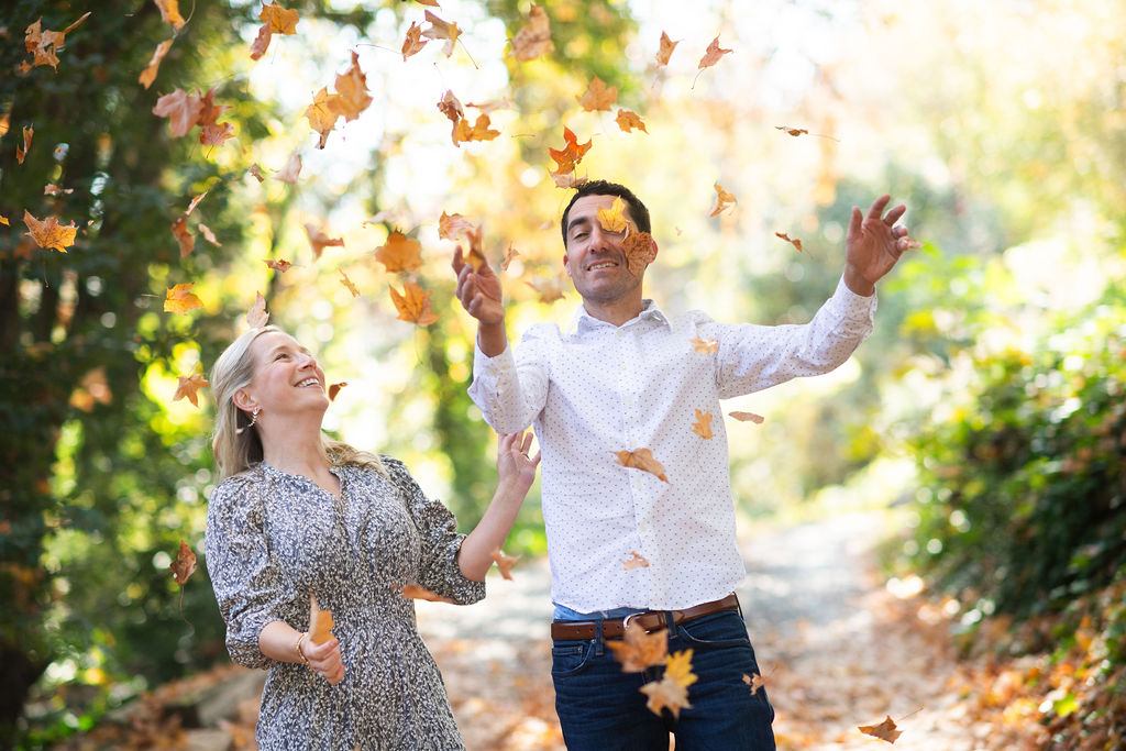 couple autumn leaves couple autumn leaves