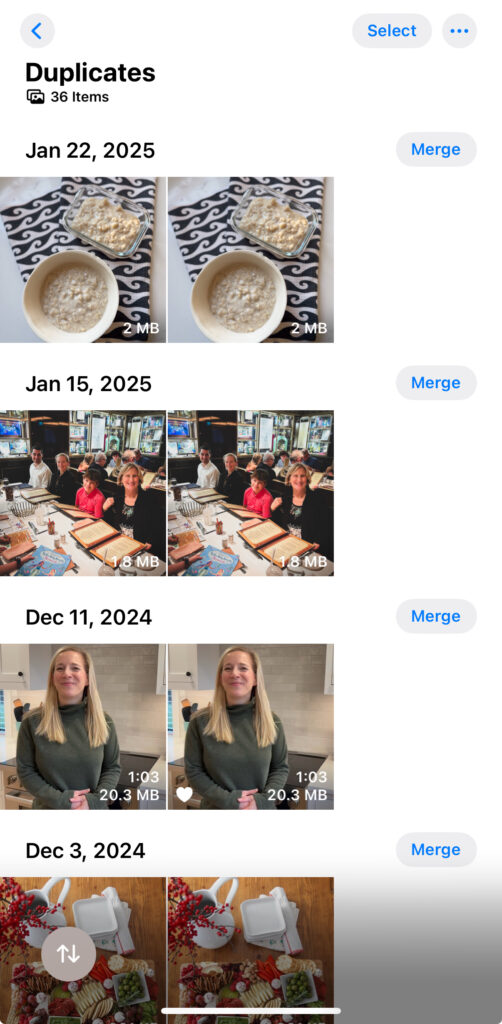 duplicate phone photos