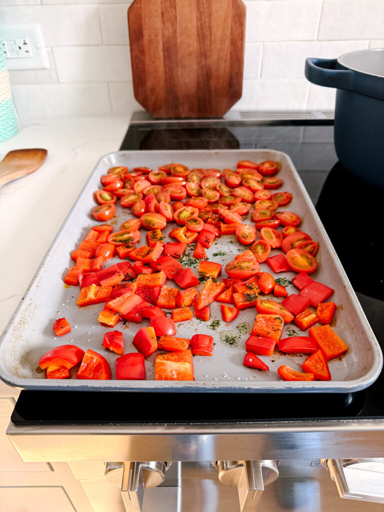 Roast tomatoes and peppers
