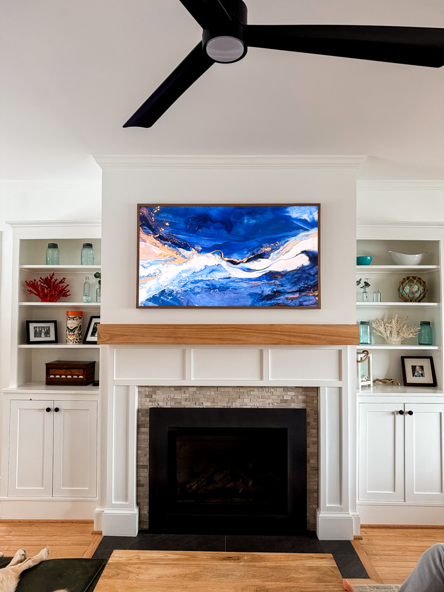 frame tv living room