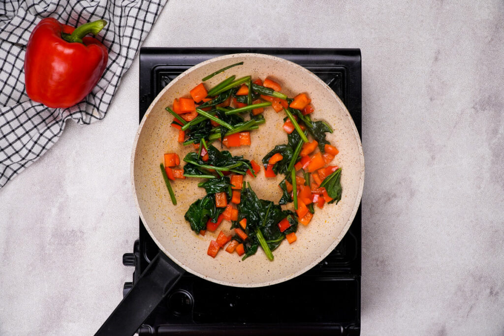 Sautéed Peppers & Spinach