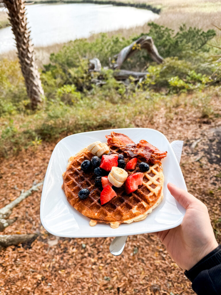 Waffles + Shrimp Bait Waffles + Shrimp Bait