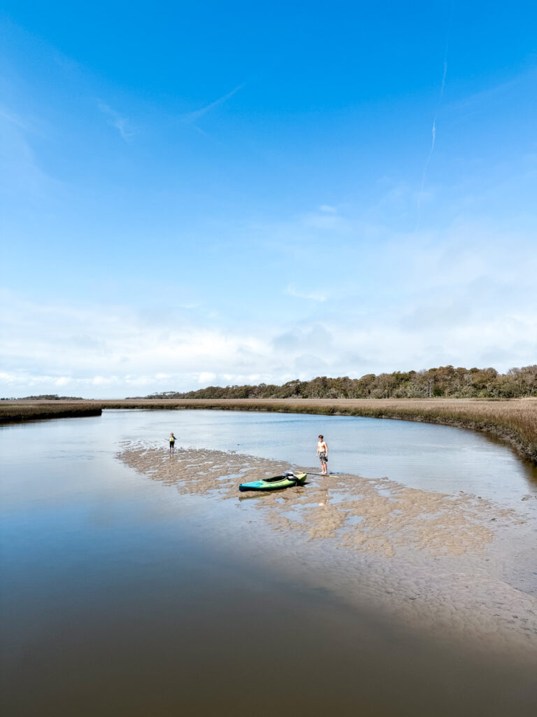 Sandbar spring low tide Sandbar spring low tide