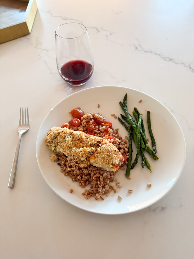 Blue Apron Spicy Panko & Pistachio-Crusted Cod Blue Apron Spicy Panko & Pistachio-Crusted Cod
