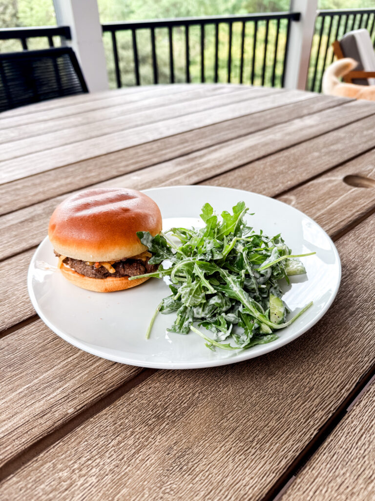 Burger leftovers Burger leftovers | Lately: Bubbles and Books
