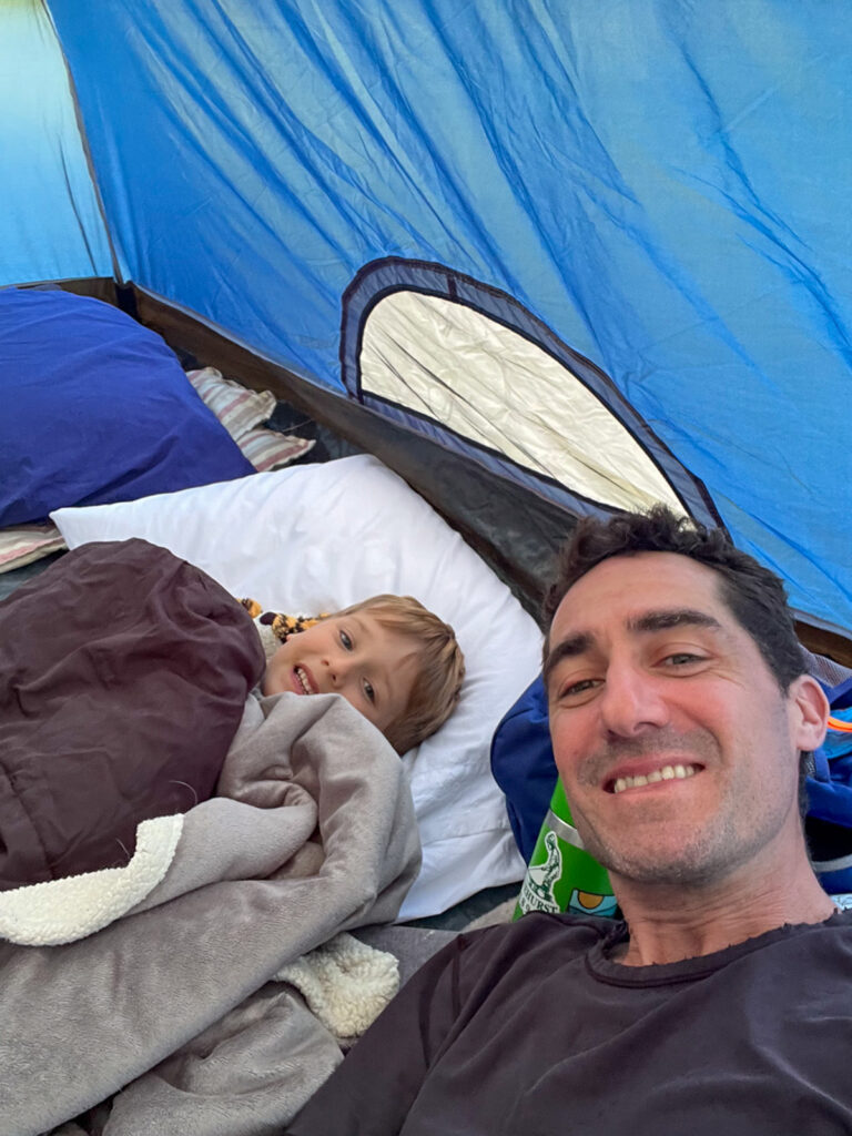 Camping with dad Kids Camping Lately Bon Voyage