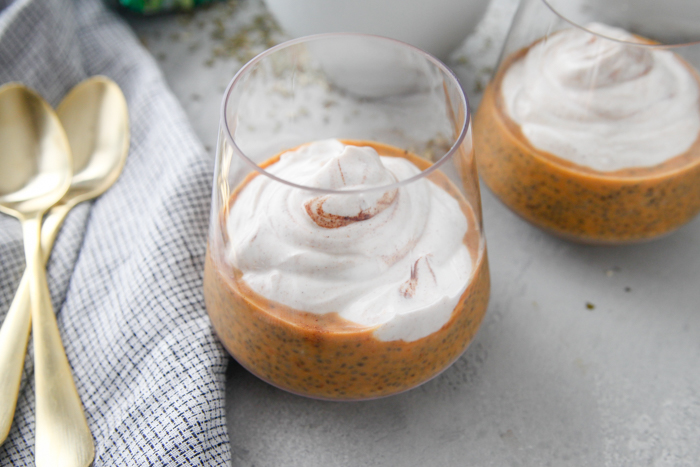 Pumpkin Chia Pudding with Spiced Yogurt Whip Pumpkin Chia Pudding with Spiced Yogurt Whip