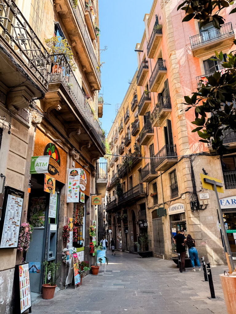 Barcelona Spain shopping street Barcelona Spain shopping street