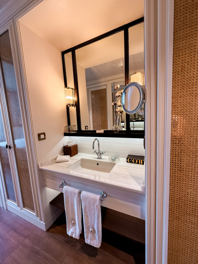 Cotton House hotel room bathroom Cotton House hotel room bathroom