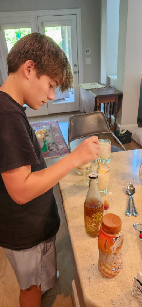 Mazen making Butter Beer Mazen making Butter Beer
