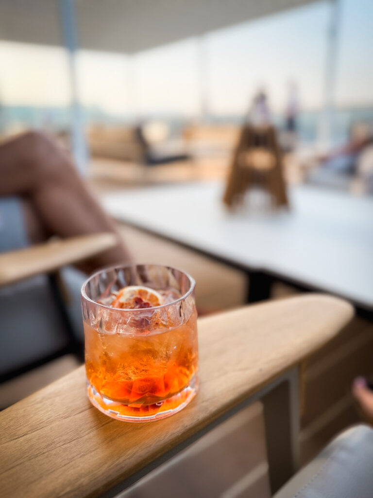 drinks on the Skybar deck