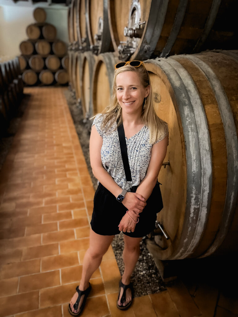 Ansaldi Farm Winery tour cellar