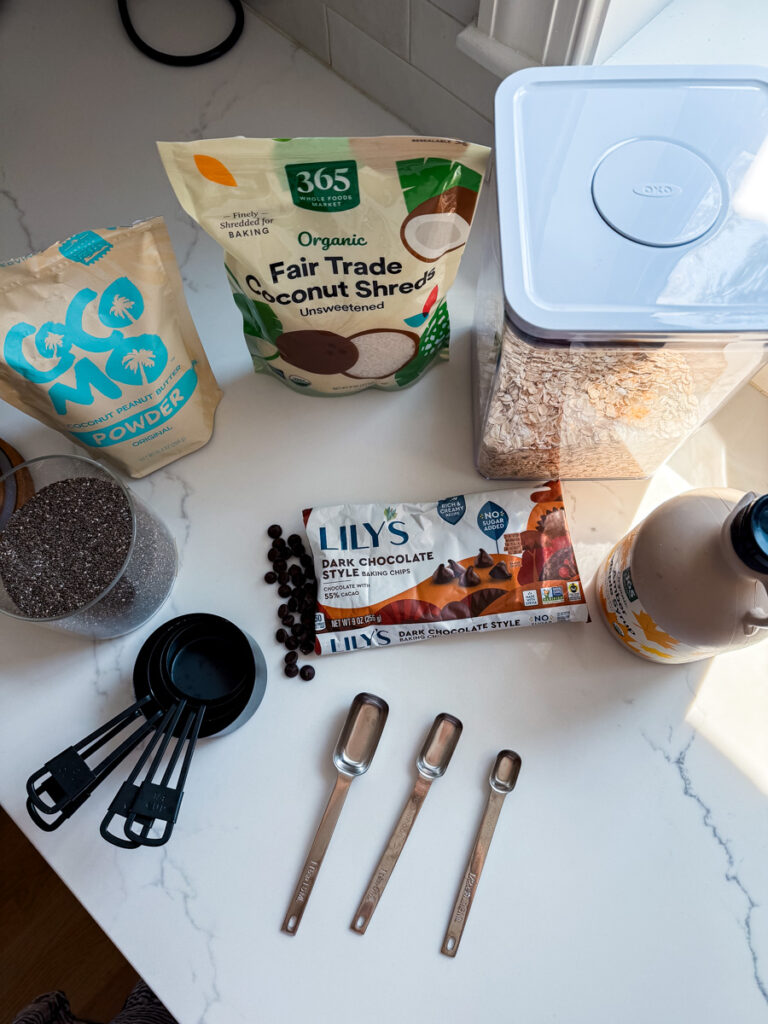 Oatmeal Protein Balls ingredients