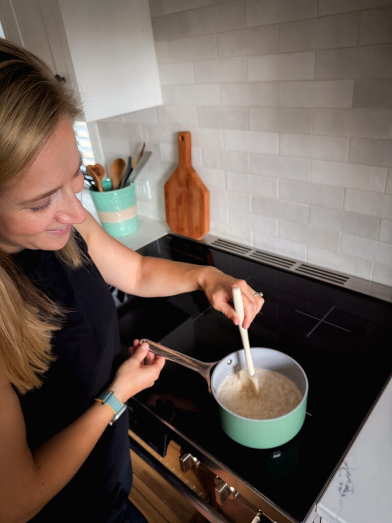 Cook until creamy Cook until creamy