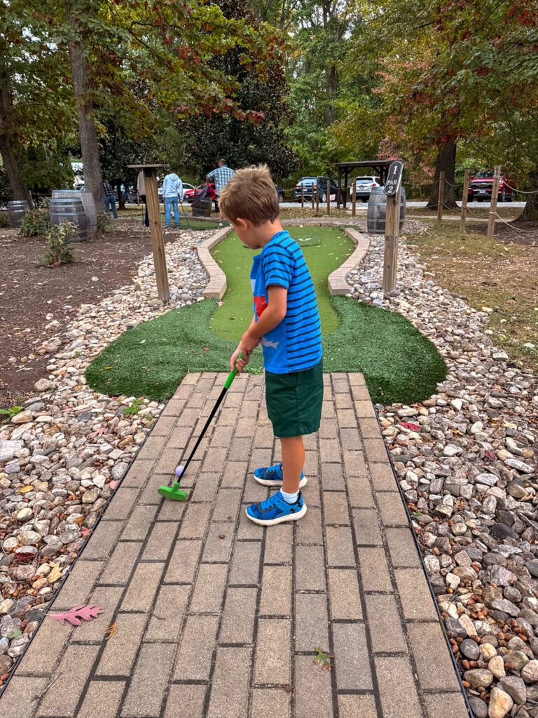 Birch Mini Golf Mini Golf at Keswick Vineyards