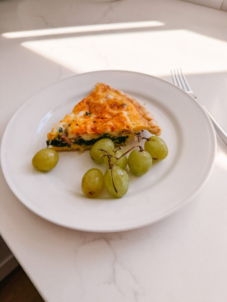 Homemade ham and spinach quiche Homemade ham and spinach quiche
