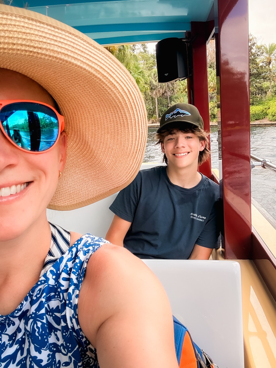 Kath and Mazen on the water taxi
