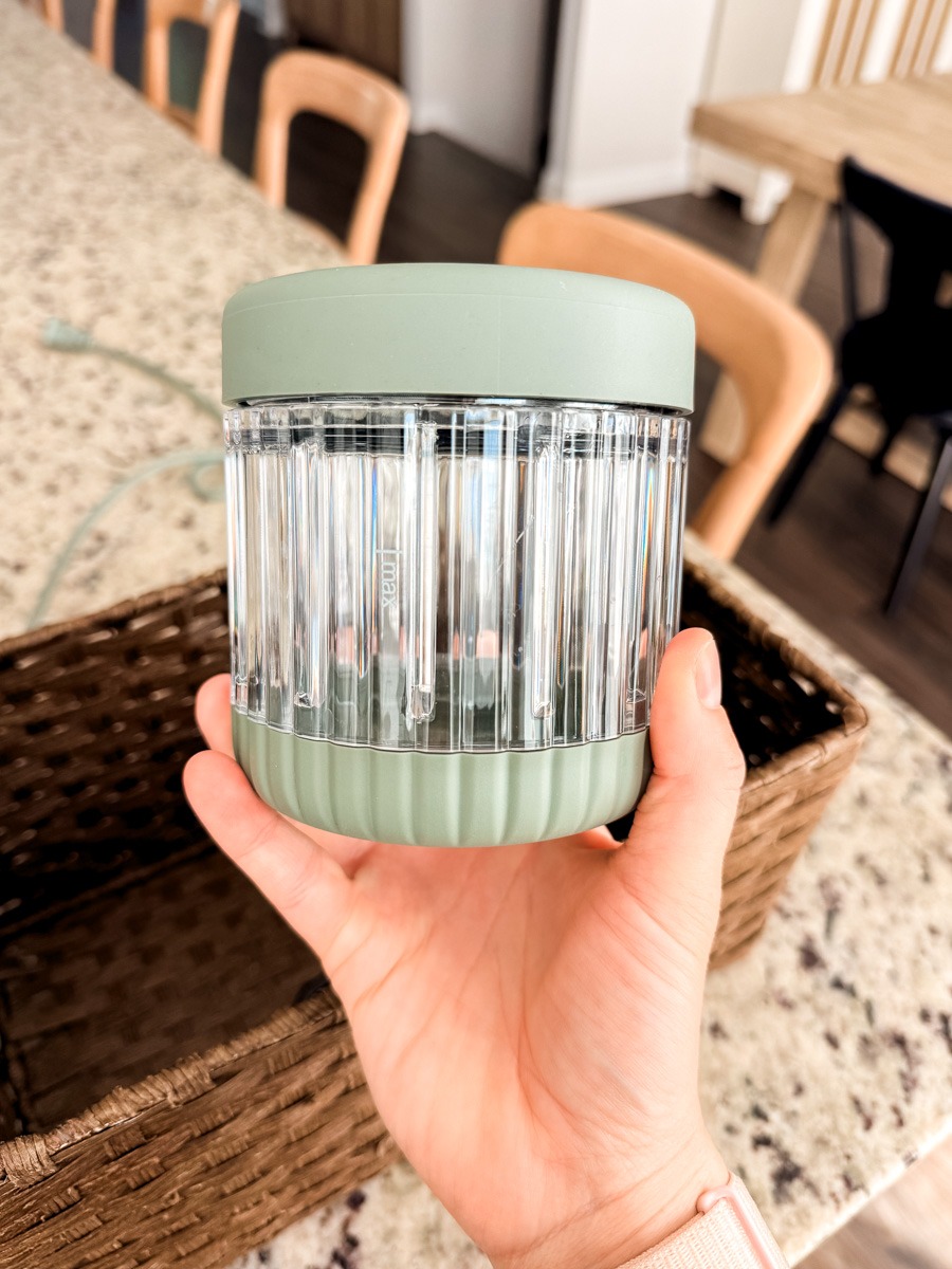 beast blender mini vessel in a hand
